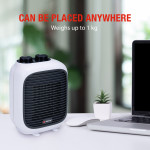 Φορητό Αερόθερμο 2-Σε-1 1500W Λευκό/Μαύρο 16x10x22cm ALPINA