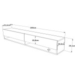 Έπιπλο Τηλεόρασης ArteLibre SONNING Πεύκο Μοριοσανίδα 180x31.6x29.6cm Έπιπλο Τηλεόρασης ArteLibre SONNING Πεύκο Μοριοσανίδα 180x31.6x29.6cm